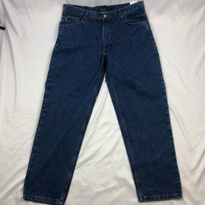 NWT Carhartt Mens Relaxed Fit Blue Straight Jeans Size 40 x 30